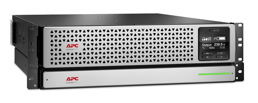 APC Smart-UPS SRT lítiumionos 1000VA RM 230V szünetmentes tápegység hálózati kártyával