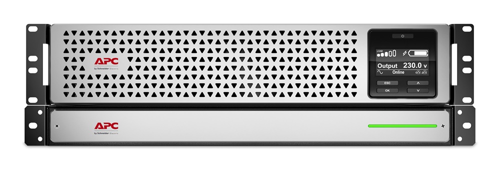 APC Smart-UPS SRT lítiumionos 1000VA RM 230V szünetmentes tápegység hálózati kártyával