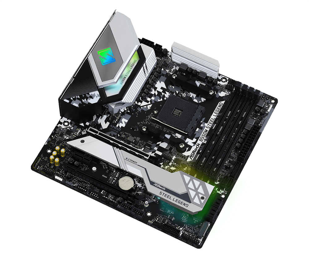 ASRock B550M STEEL LEGEND AMD B550 SocketAM4 mATX alaplap