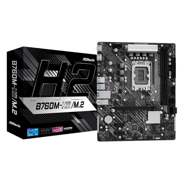 ASRock B760M-H2/M.2 Intel B760M LGA1700 mATX alaplap