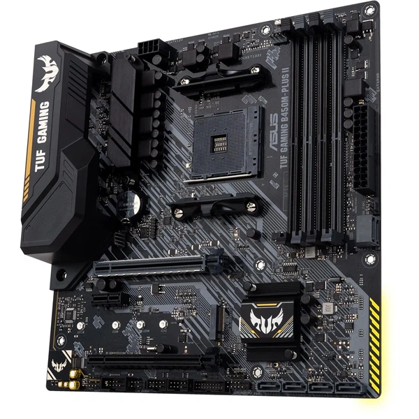 ASUS Alaplap AM4 TUF GAMING B450M-PLUS II AMD B450, mATX