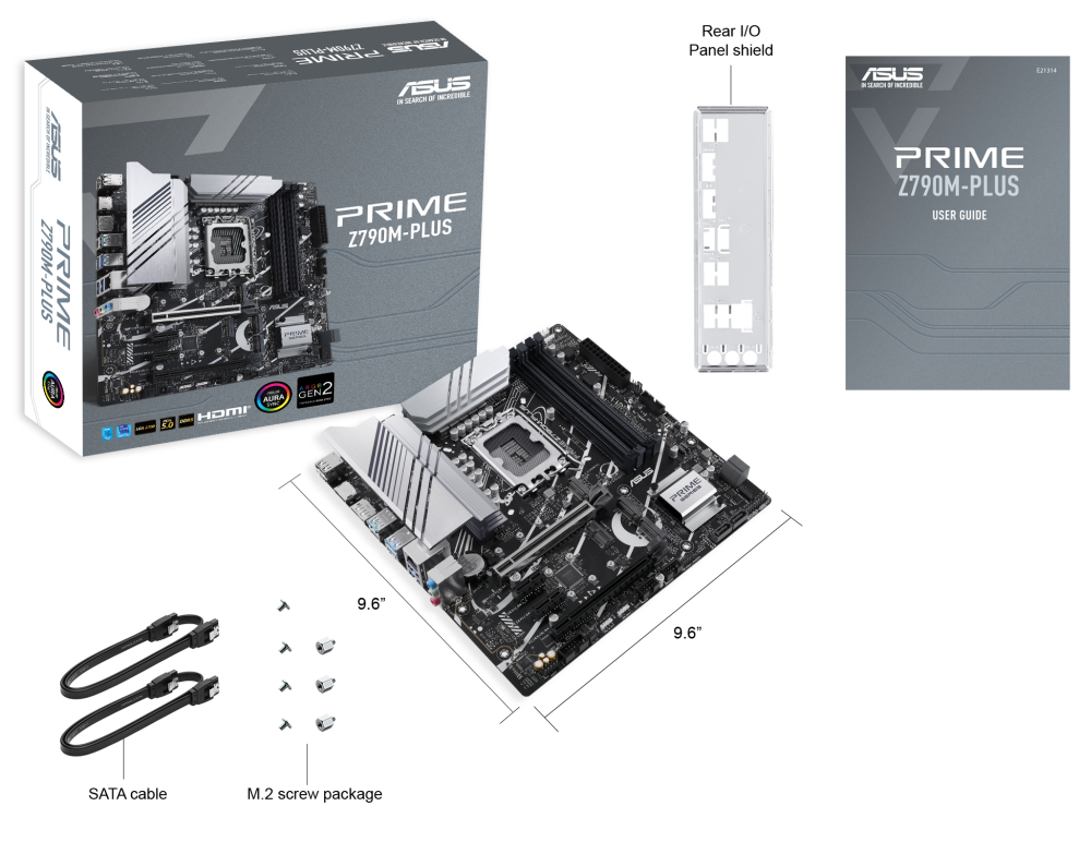 ASUS Alaplap S1700 PRIME Z790M-PLUS INTEL Z790, mATX