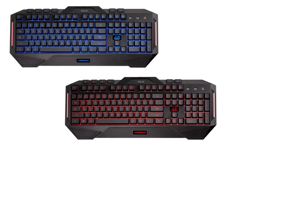 ASUS Cerberus HUN USB fekete világító gamer billentyűzet