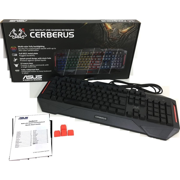 ASUS Cerberus HUN világító gamer billentyűzet