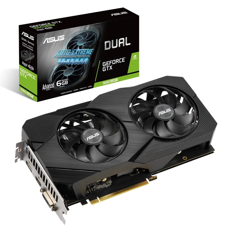 ASUS DUAL-GTX1660S-A6G-EVO nVidia 6GB GDDR6 192bit PCIe videókártya