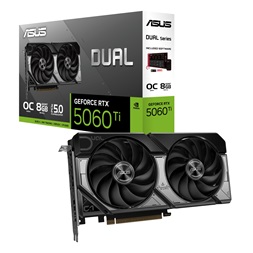 ASUS Dual GeForce RTX 5060 Ti OC nVidia 8GB DDR7 PCIe videókártya