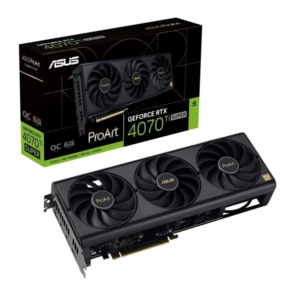 ASUS GeForce RTX 4070 Ti SUPER ProArt OC nVidia 16GB GDDR6X 256bit PCIe videókártya