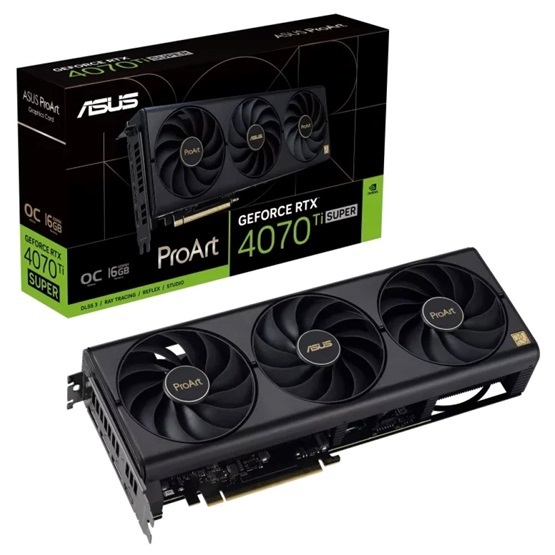 ASUS GeForce RTX 4070 Ti SUPER ProArt OC nVidia 16GB GDDR6X 256bit PCIe videókártya