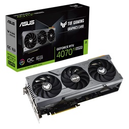 ASUS GeForce RTX 4070 Ti SUPER TUF Gaming nVidia 16GB GDDR6X 256bit PCIe videókártya