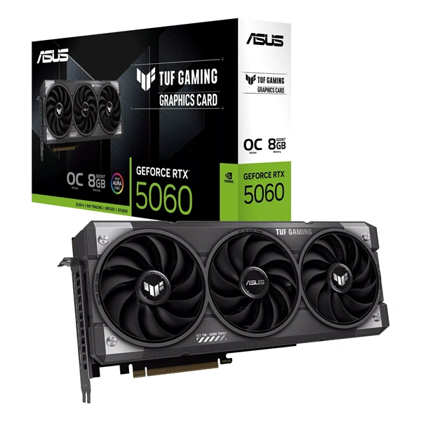 ASUS GeForce RTX 5060 TUF Gaming OC nVidia 8GB DDR7 128bit PCIe videókártya