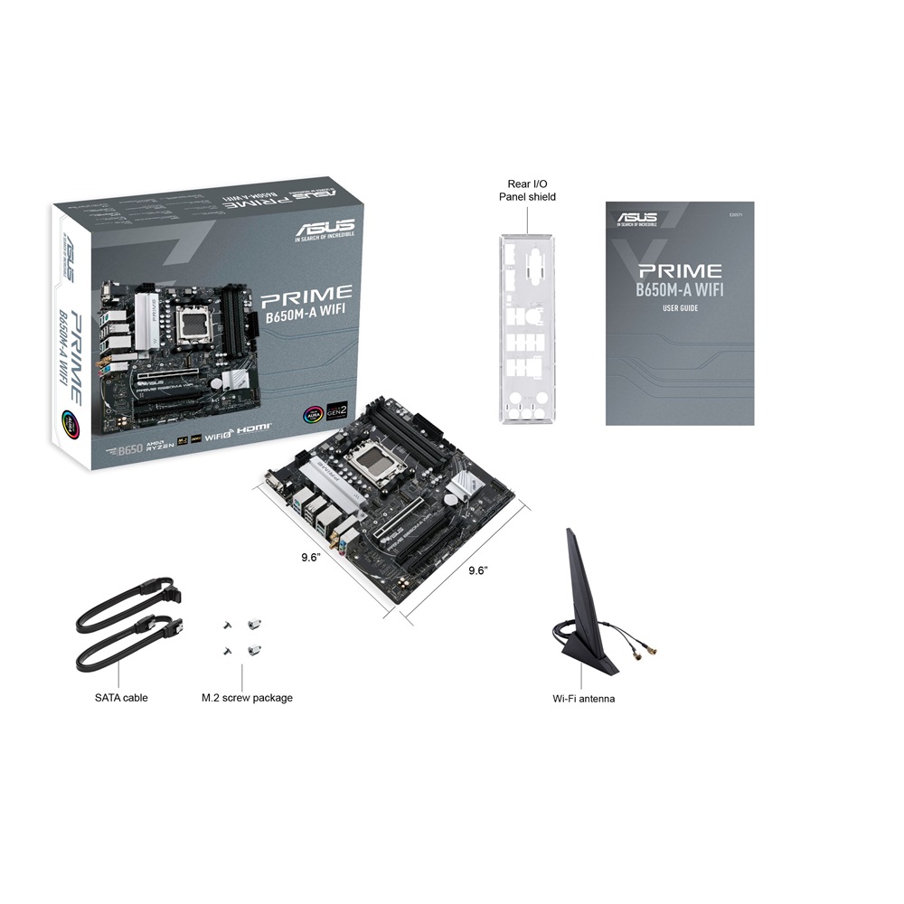 ASUS PRIME B650M-A WIFI AMD B650 AM5 mATX alaplap