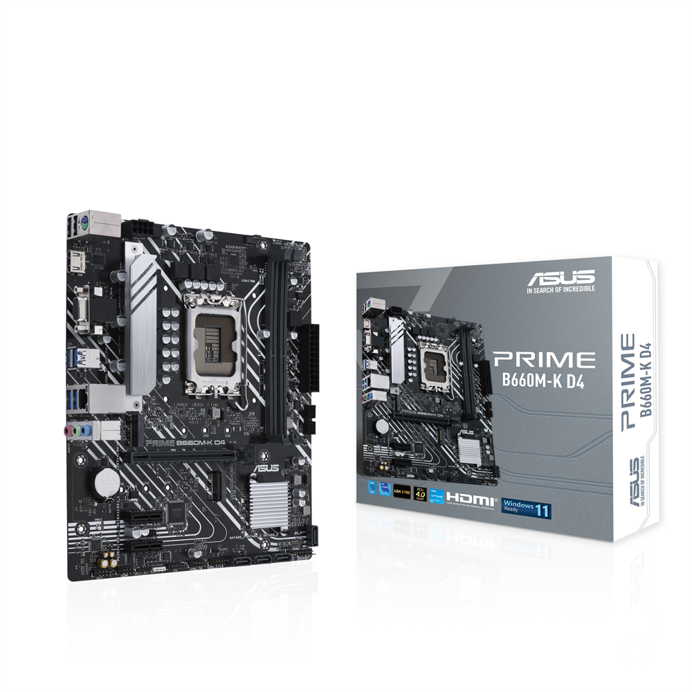 ASUS PRIME B660M-K D4 Intel B660 LGA1700 mATX alaplap
