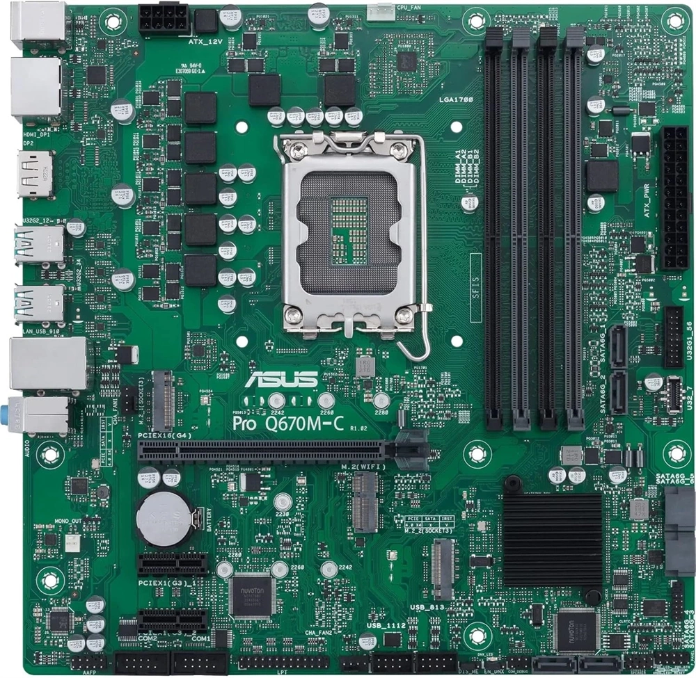 ASUS PRO-Q670M-C-CSM Intel Q670 LGA1700 mATX alaplap