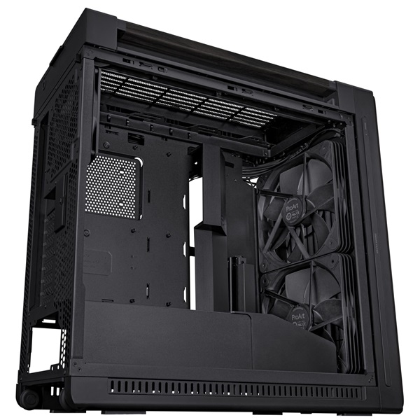 ASUS ProArt PA602 Wood Metal fekete (táp nélküli) ablakos EATX ház