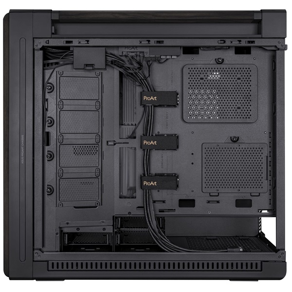 ASUS ProArt PA602 Wood Metal fekete (táp nélküli) ablakos EATX ház