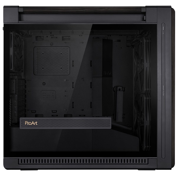 ASUS ProArt PA602 Wood TG fekete (táp nélküli) ablakos EATX ház