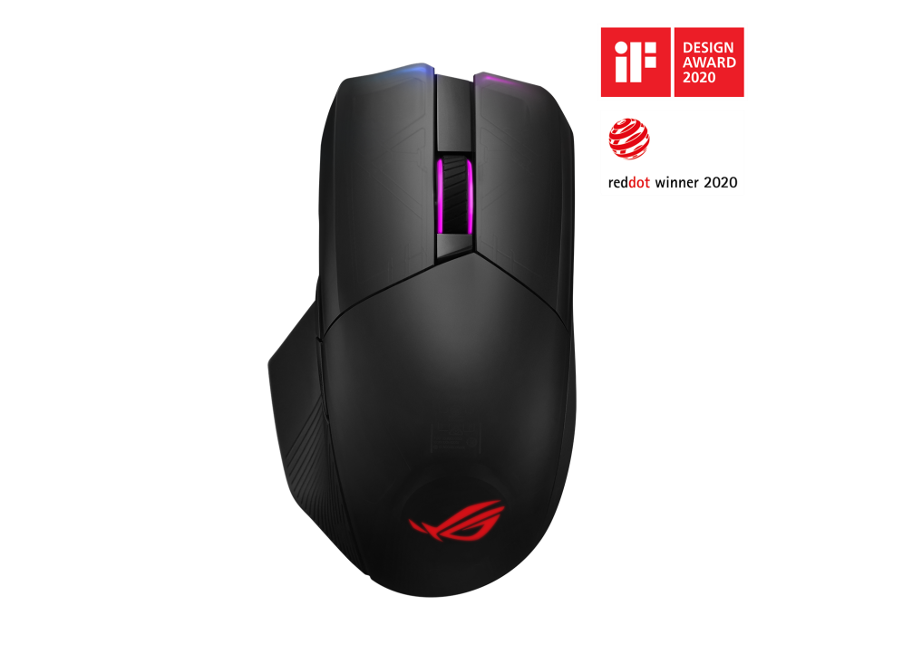 ASUS ROG Chakram vezeték nélküli fekete gamer egér