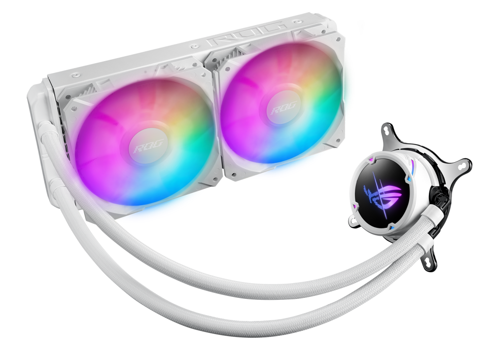 ASUS ROG STRIX LC II 240 ARGB 120mm fehér vízhűtéses processzor hűtő