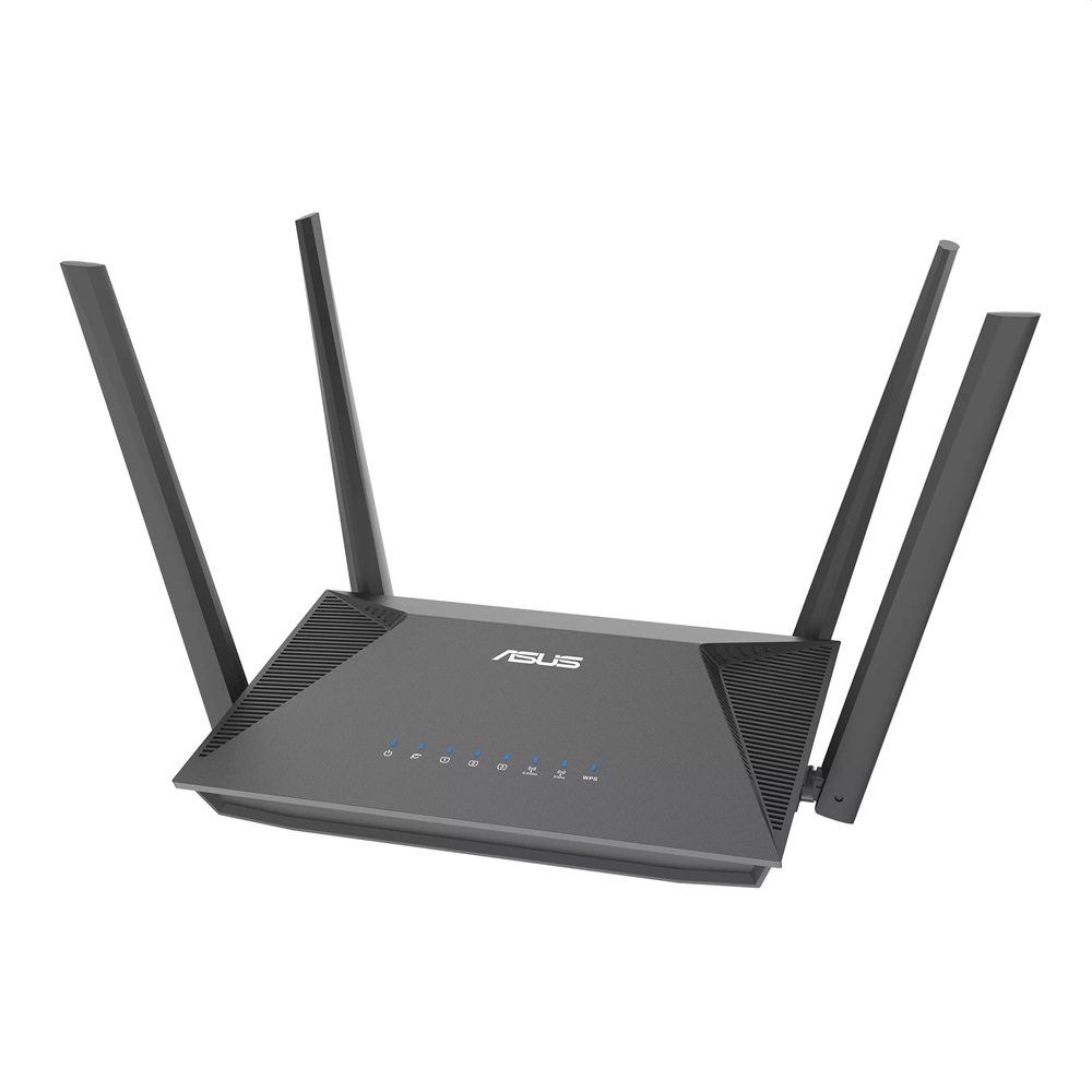 ASUS RT-AX52 (AX1800) 574+1201Mbps fekete vezeték nélküli router (Újszerű)