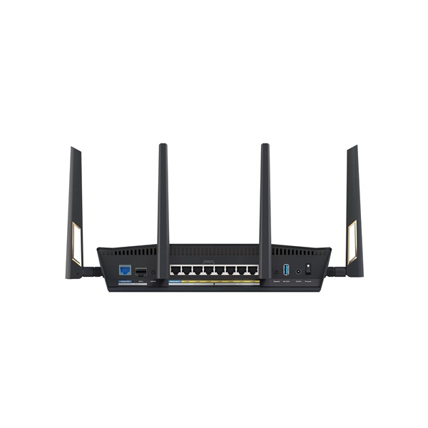 ASUS RT-BE88U 1376+5764Mbps fekete vezeték nélküli router
