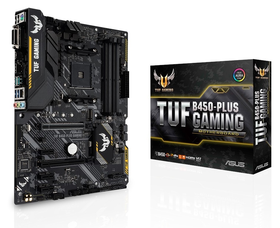 ASUS TUF B450-PLUS GAMING AMD B450 SocketAM4 ATX alaplap