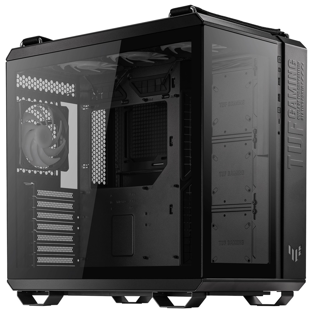 ASUS TUF Gaming GT502 PLUS fekete (táp nélküli) ablakos ATX ház (Újszerű)