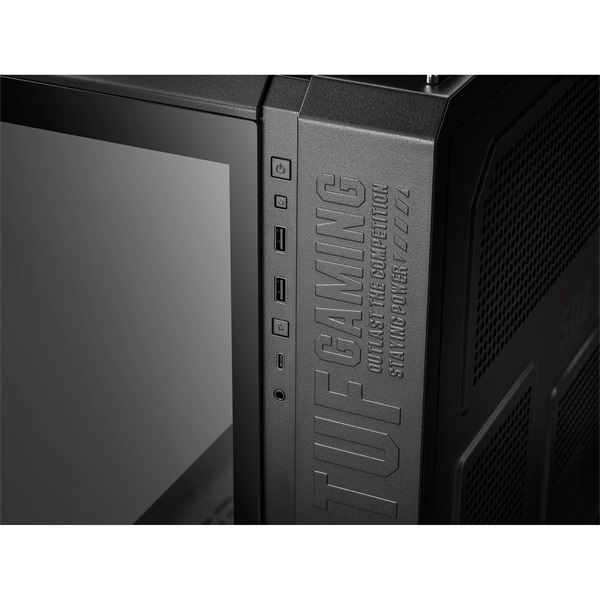 ASUS TUF Gaming GT502 PLUS fekete (táp nélküli) ablakos ATX ház (Újszerű)