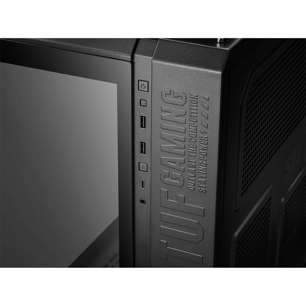 ASUS TUF Gaming GT502 PLUS fekete (táp nélküli) ablakos ATX ház (Újszerű)