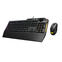 ASUS TUF Gaming K1 HUN fekete USB világító billentyűzet + TUF Gaming M3 gamer egér Combo