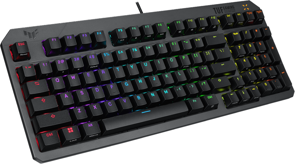 ASUS TUF Gaming K3 Gen II HUN Red switch mechanikus gamer billentyűzet