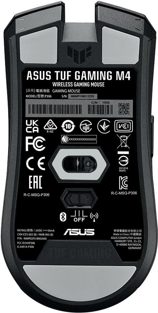 ASUS TUF Gaming M4 Wireless gamer egér