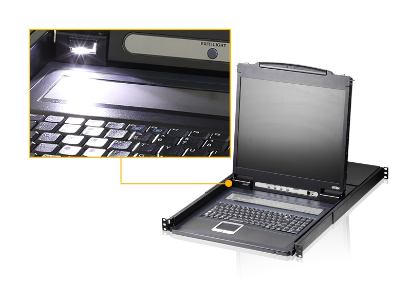 ATEN CL1316N-ATA-AG LCD 19" KVM Konzol + 16PC Switch