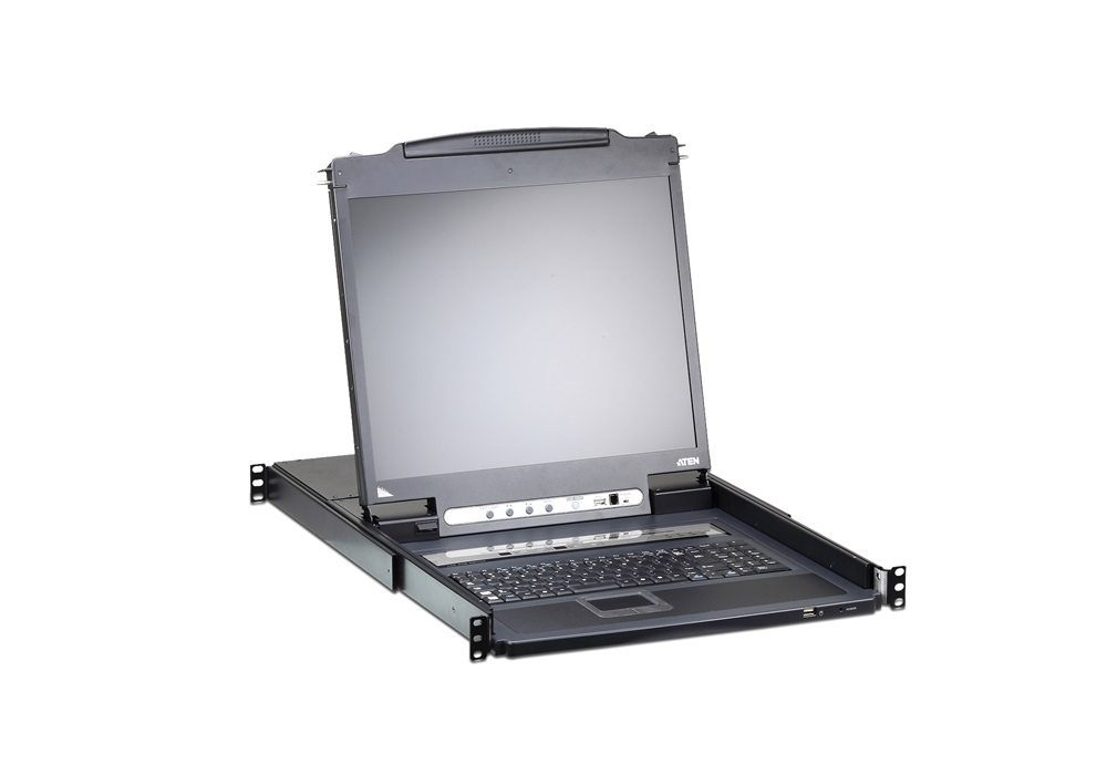 ATEN CL5708IM-ATA-AG LCD 17" KVM Konzol + IP 8PC Switch