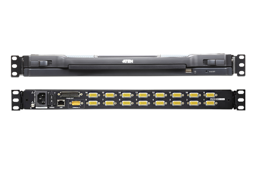 ATEN CL5716IN-ATA-AG LCD 19" KVM Konzol + IP 16PC Switch