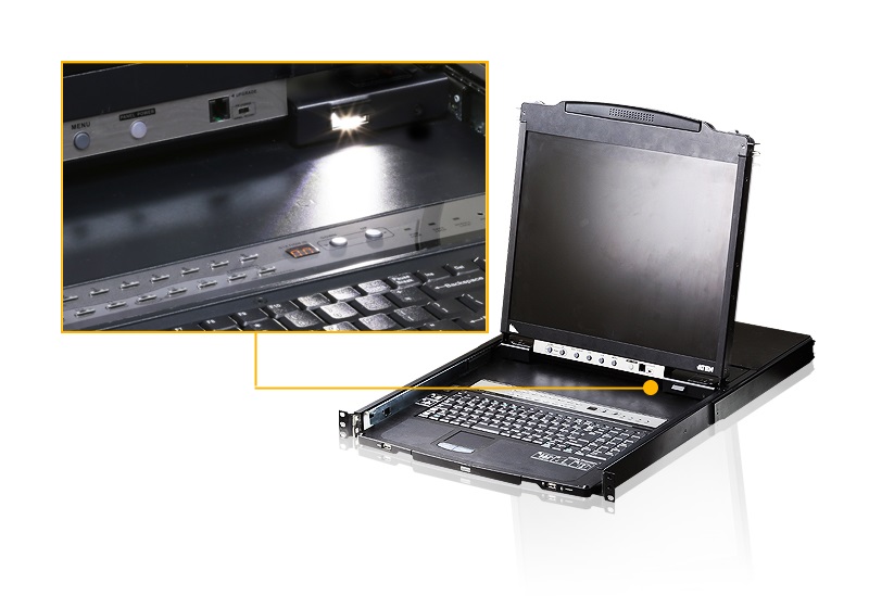 ATEN CL5808N-ATA-AG LCD 19" KVM Konzol + 8PC Switch