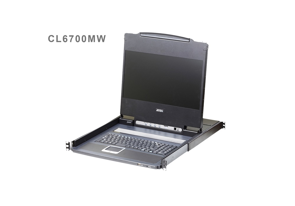 ATEN CL6700MW-ATA-AG KVM Konzol LCD 17,3" DVI FULL HD + 1 konzol