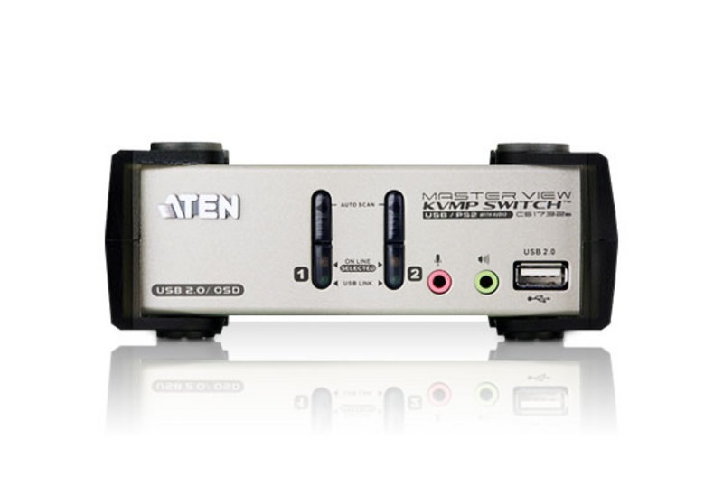 ATEN CS1732B-A7-G 2PC USB VGA + Audio KVM Switch
