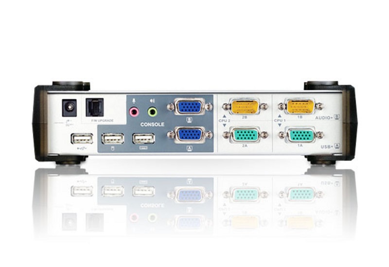 ATEN CS1742C-AT 2PC USB VGA Dual-View + Audio KVM Switch