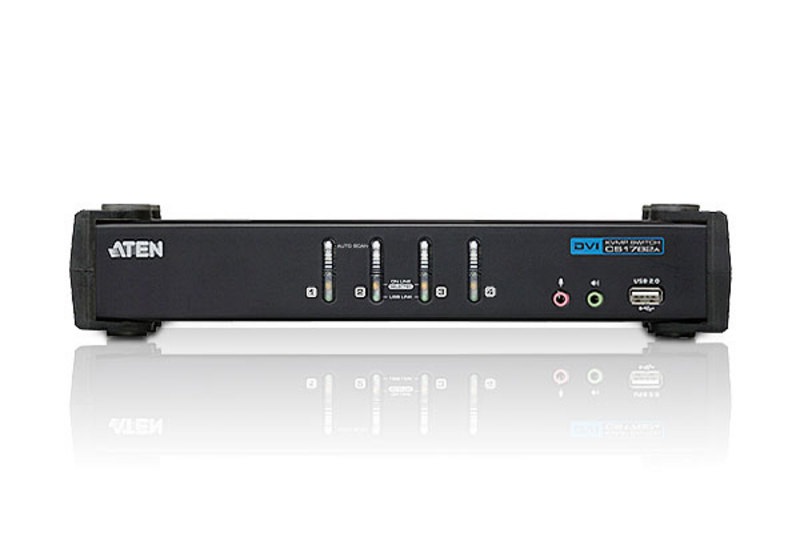 ATEN CS1764A-AT-G 4PC USB DVI + Audio KVM Switch