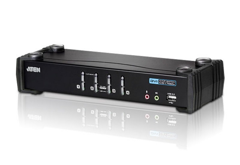 ATEN CS1764A-AT-G 4PC USB DVI + Audio KVM Switch