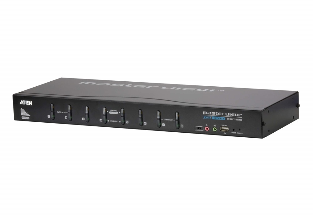 ATEN CS1768-AT-G 8PC USB DVI + Audio KVM Switch