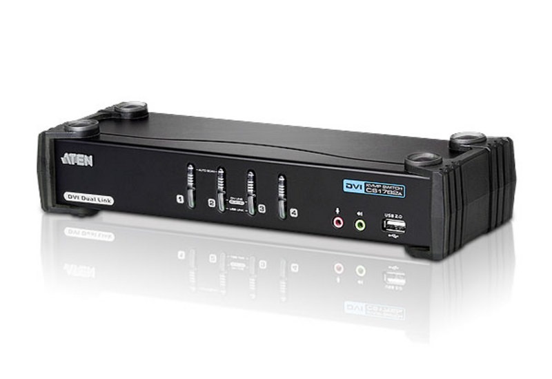 ATEN CS1784A-AT-G 4PC USB DVI + Audio KVM Switch