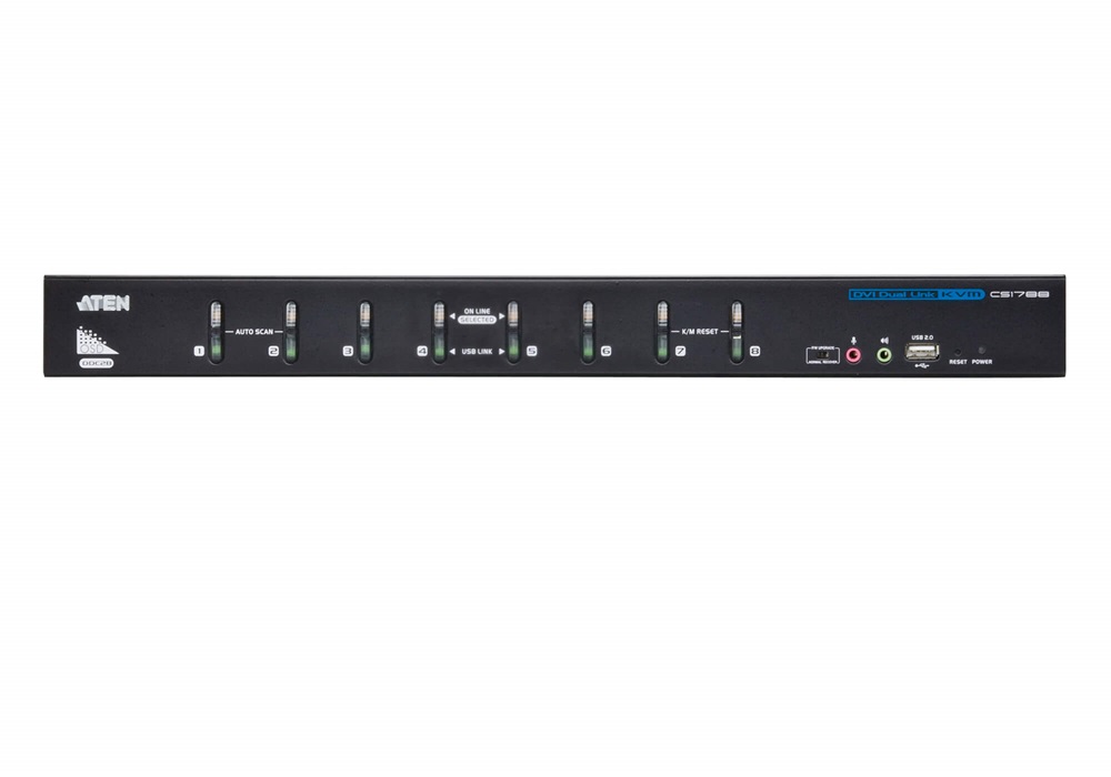 ATEN CS1788-AT-G 8PC USB DVI + Audio KVM Switch