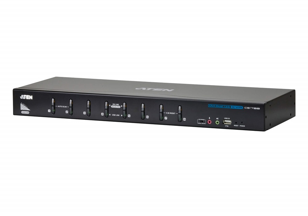 ATEN CS1788-AT-G 8PC USB DVI + Audio KVM Switch