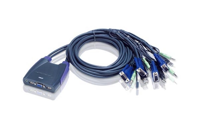 ATEN CS64US 4port USB VGA Audio KVM switch