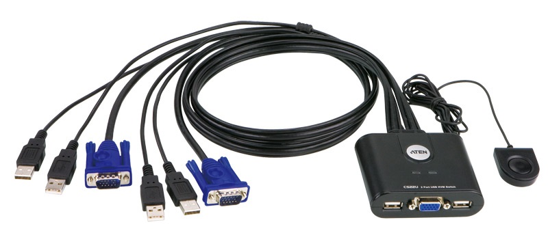 ATEN CS22U 2 port KVM switch