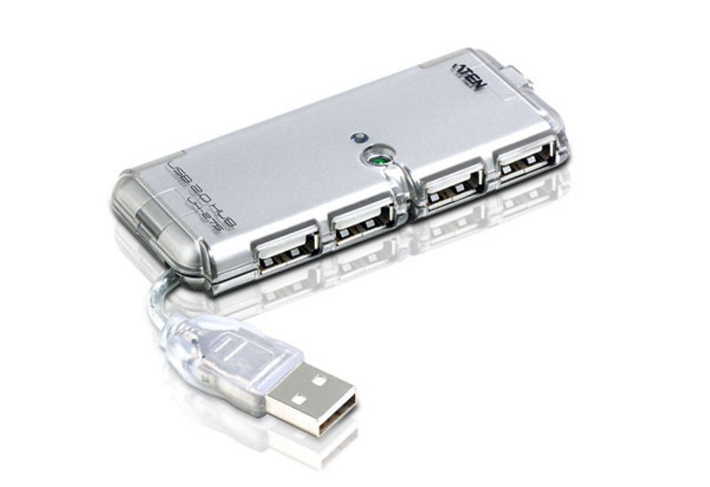 ATEN UH275Z-AT-G 4 portos mini fehér USB 2.0 HUB