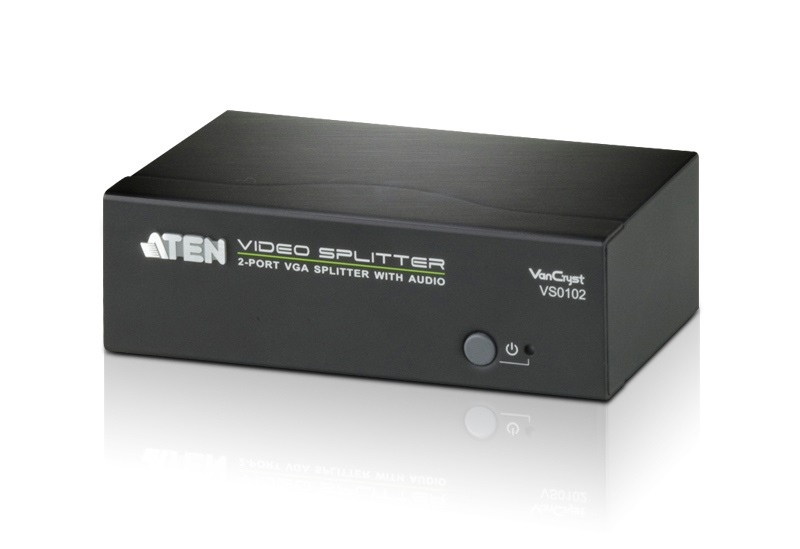 ATEN VS0102-AT-G VanCryst VGA + audio 2 Portos Splitter
