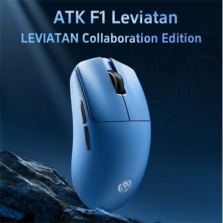 ATK LEV F1 EXTREME Blazing Sky F1 Extreme LEVIATAN Collaboration  optikai USB / vezeték nélküli gaming egér kék