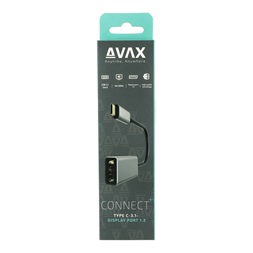 AVAX AD605 CONNECT+ Type C 3.1-Display port 1.2 adapter